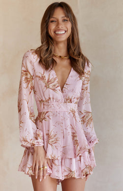 FREYA PLAYSUIT - PINK PRINT