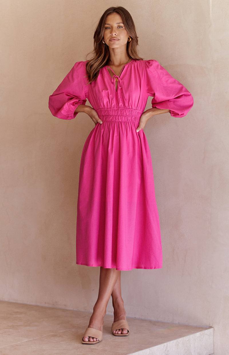 SACRED DRESS - HOT PINK – chiffonboutique